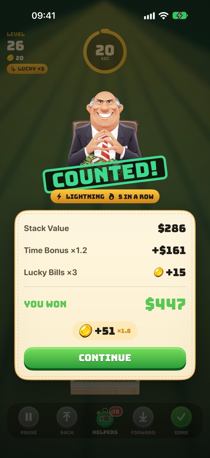 Mister Money result